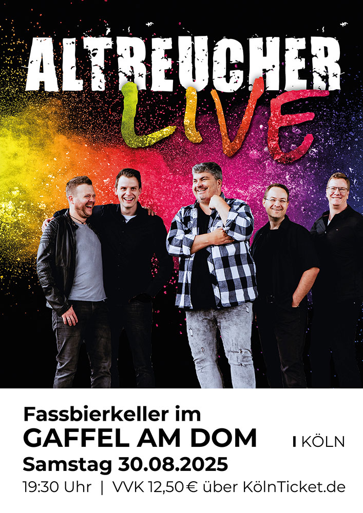 ALTREUCHER Live im Fassbierkeller im GAFFEL AM DOM